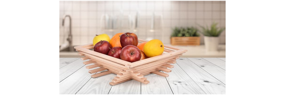 OBSTSCHALE AUS LAMELLEN - ANLEITUNG UND VERWENDUNG - OBSTSCHALE AUS LAMELLEN - ANLEITUNG UND VERWENDUNG